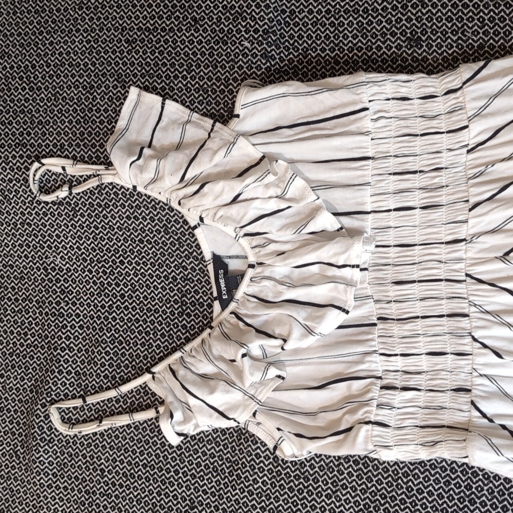 2/$12 Express | Hi-Lo stripped maxi dress - Picture 5 of 8